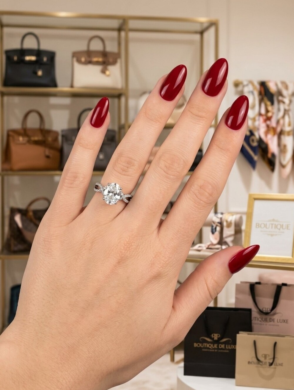 Adjustable Silver-tone CZ Ring